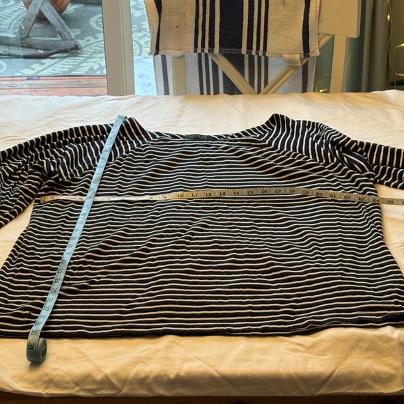 Ralph Lauren | Cotton Blend | Striped Long Sleeve Top | 3X Plus - Picture 4 of 4
